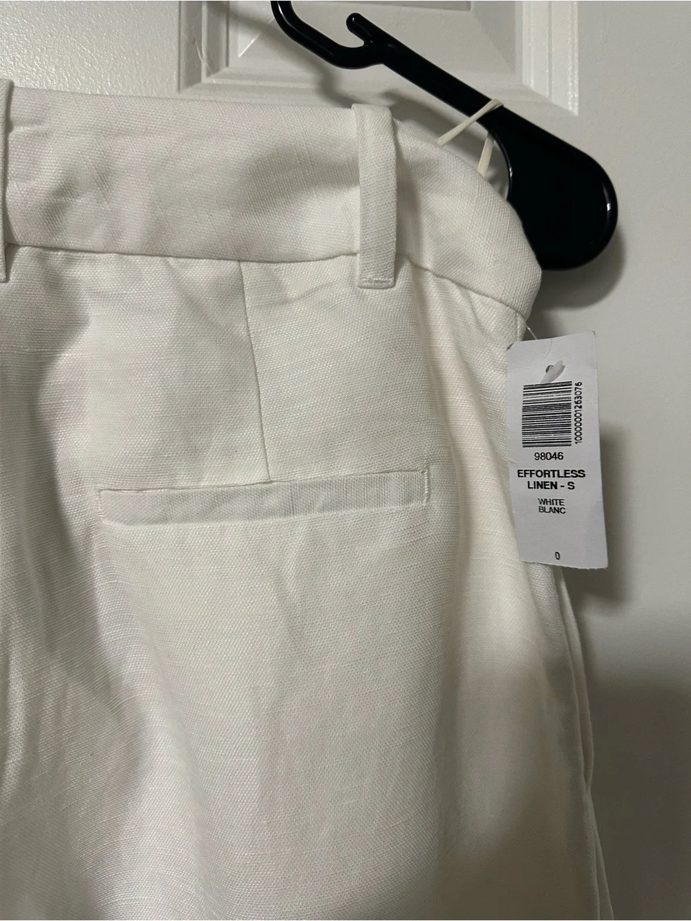 Aritzia Wide-Leg Linen-Blend Pants in White - Picture 4 of 7